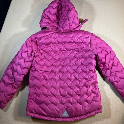 L.L. Bean Jacket Girls Magenta Pink Down Puffer Large 14-16 Downtex READ - Picture 2 of 16