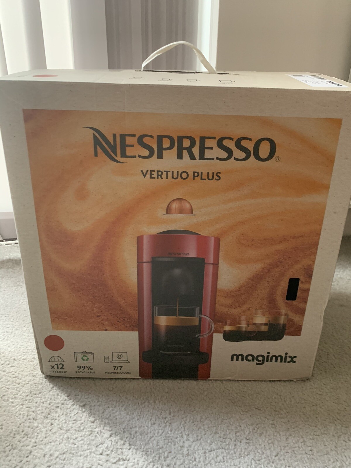 NESPRESSO BY MAGIMIX VERTUO PLUS M600 COFFEE MACHINE 5018399113893 eBay