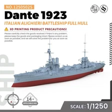 SSMODEL SS1250502S 1/1250 Italy Dante Alighieri Battleship 1923 Full Hull