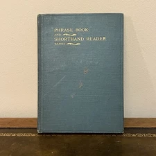 Vintage Phrase Book & Shorthand Reader - Banks - 1917