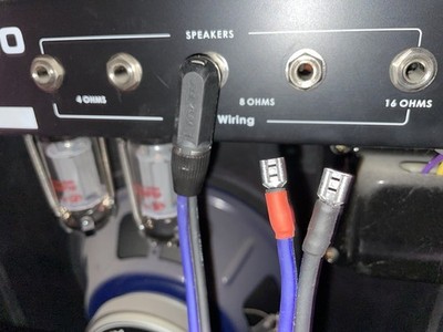 SPEAKER CABLE 1/4'' M90 SPADE F 2 FOOT 12 GAUGE CUSTOM Amp MALE Lead wire cord