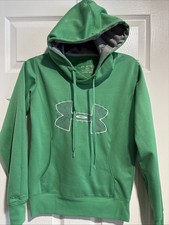 Women s Under Armour Storm Semi Fitted Green Hoodie Sweatshirt, XS Excellent