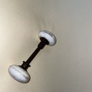 Vintage White Porcelain Door Knob