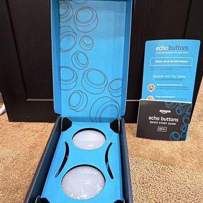 Amazon Echo Buttons Wireless Buttons White 2-Pack w/ Quick Start Guide
