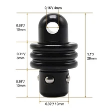 2 Pcs Multi-Function QD Adapter Stud Rotating Sling - Swivel Mount Quick Detach