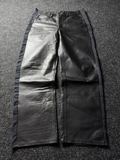 Y2K Vintage Leather Pants Opium Style Alt Biker Racing USA Rare Men  s W34 L30 Sz
