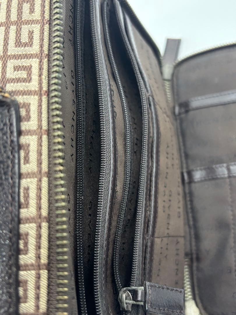 Givenchy shoulder bag Monogram canvas and leather brown thumbnail 12