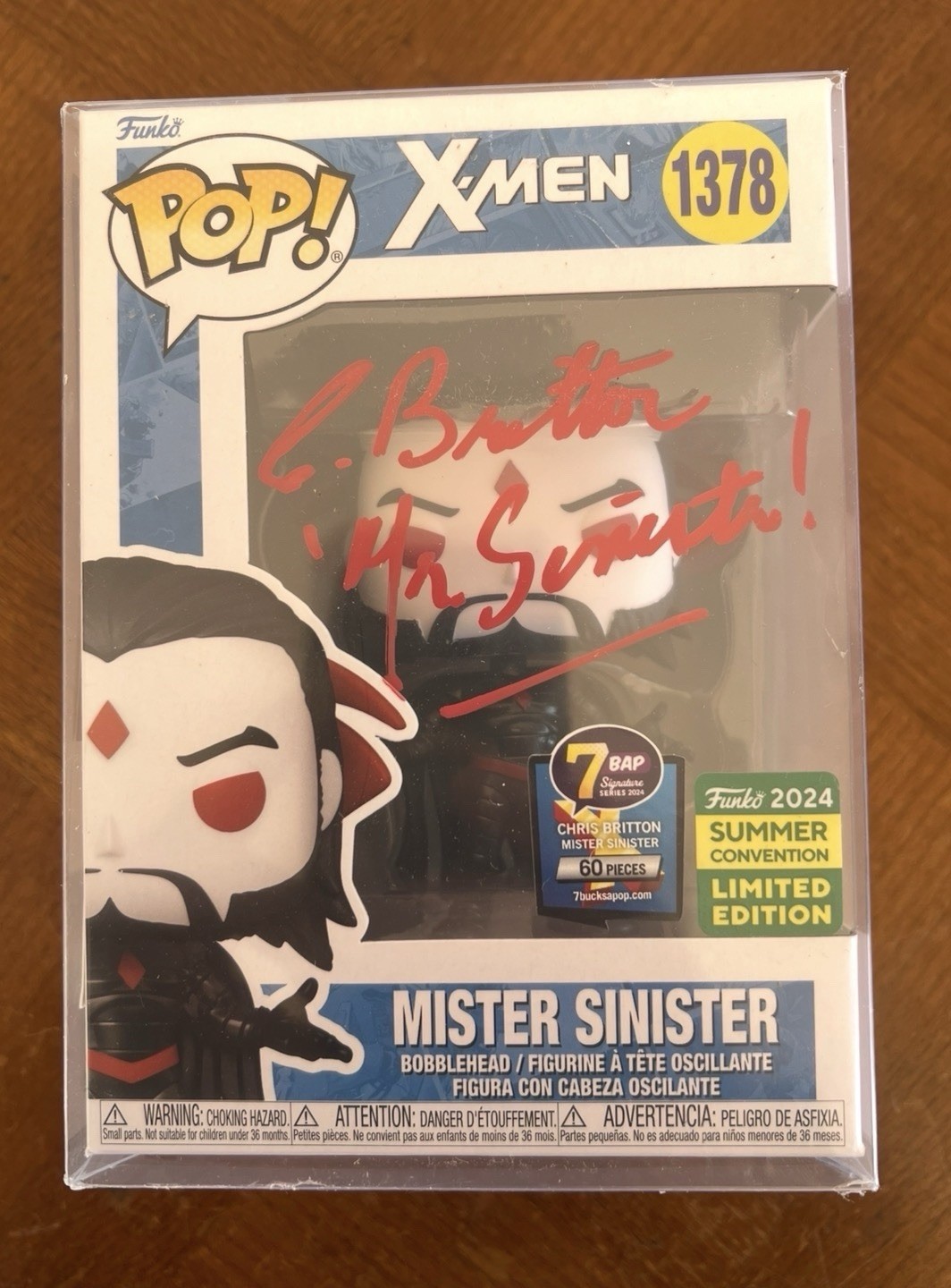 Funko Pop Mister Sinister X-Men figurine vinyle de collection signée avec COA JSA