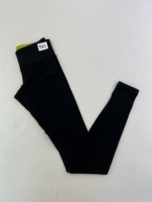 Lululemon Leggings schwarz mit Gummizug gelb und blau - 965