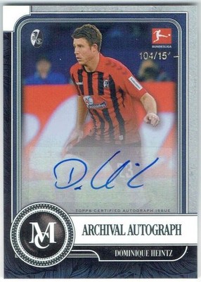 2019-20 Museum Bundesliga Archival Auto DOMINIQUE HEINTZ #AA-DH #104/151 READ