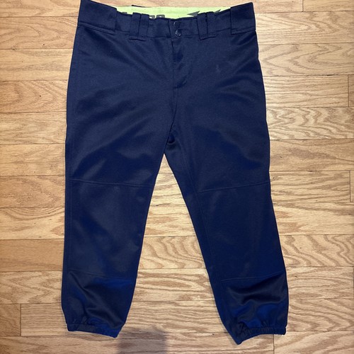 Mizuno Performance Women's Size M Navy Belted Softball Pants Good Condition