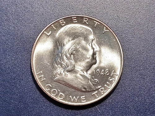 Very Choice BU 1948-P FBL Franklin Half Dollar