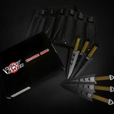 6 PC Target Master Throwing Knife Set With a Free 12" Target Mystery Sticker