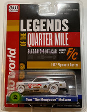 Auto World iWheels CHASE Tom  Mongoose  McEwen 1972 Plymouth Duster F/C Slot Car