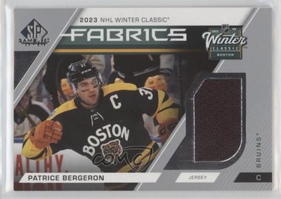 2023-24 Upper Deck SP Game Used Winter Classic Fabrics Patrice Bergeron HOF q2c