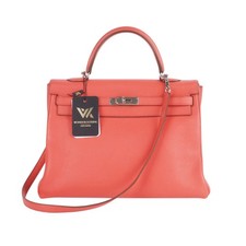 HERMÈS Tasche Kelly 35 Taurillon Clemence Bougainvillea Retourne PHW Tote 2014