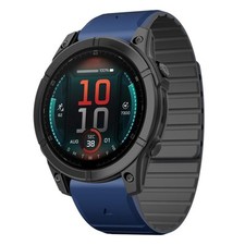 For Garmin Fenix    E 47mm Dual Color Magnetic Quick Release 22mm Strap itself
