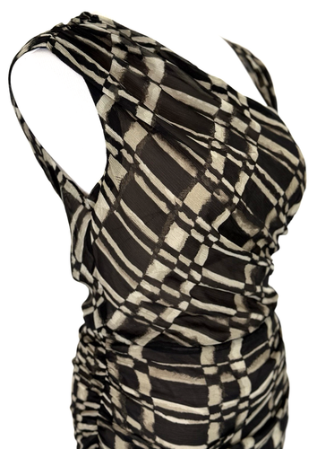 Vestido Marc NY Mujer Talla 4 Funda Acanalada Corto Sin Mangas Noche Forrado Fiesta - Imagen 8 de 14
