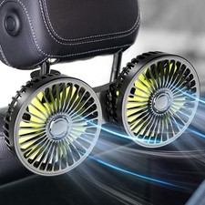 Dealswin Car Fan for Backseat kids, Dual Head USB Car Seat Fans, 360  Rotatable