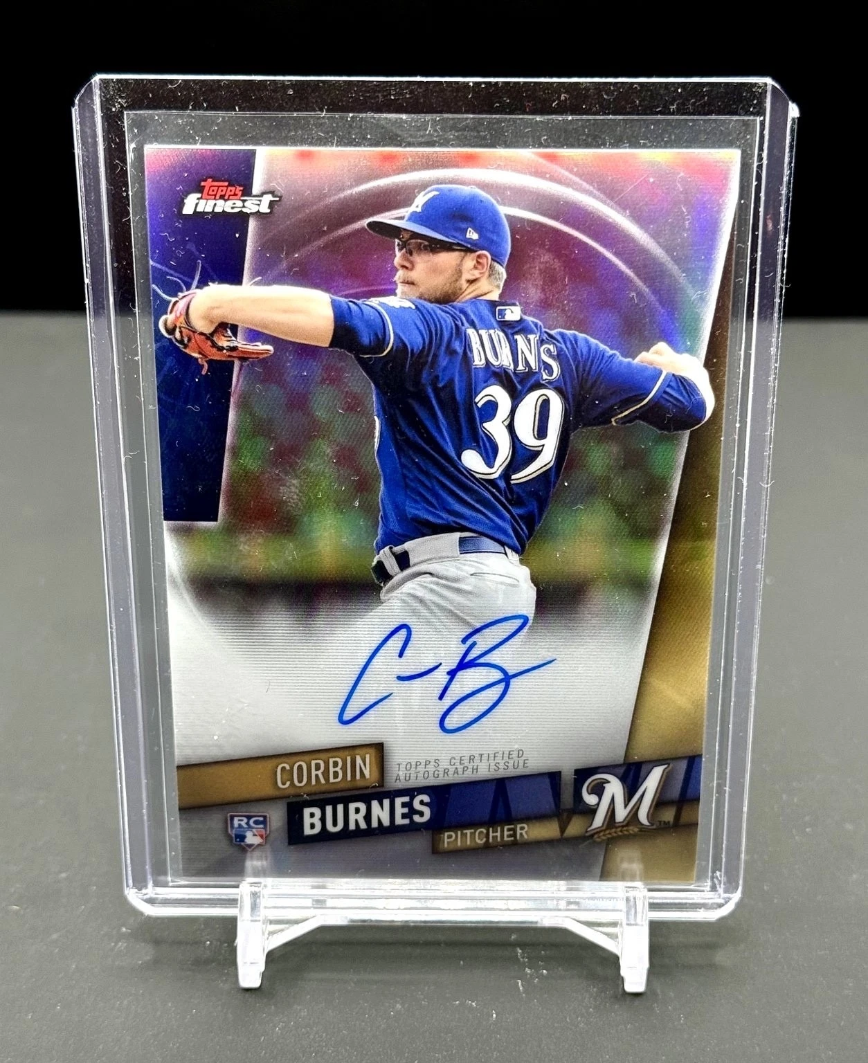 2019 Topps Finest Autographs #FA-CB Corbin Burnes RC Auto