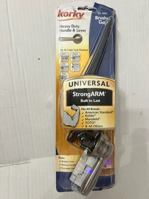 Korky StrongARM No. 6094 Heavy Duty Handle & Lever in a Brushed Gold finish