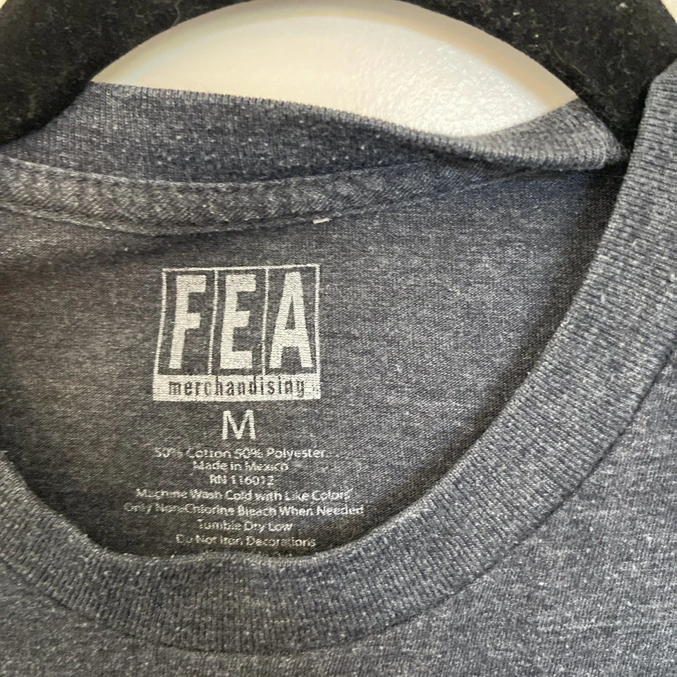 Camiseta Foo Fighters 2013 FF 45 RPM Record Logo Adulto Talla M Gris Por FEA Merch Foto 2 de 4