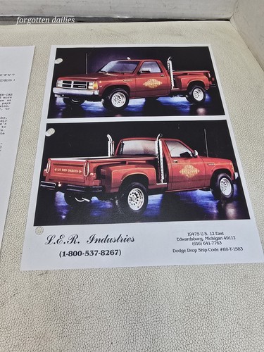 Dodge Dakota Lil Red Dakota Express Sales Brochure Copy