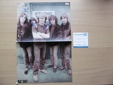 AC/DC autographs signed 28x42 cm poster folded ACOA