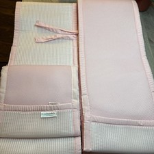 BreathableBaby Breathable Mesh Crib Liner Pink One Size Fits All Bumper Baby