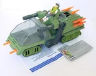 1986 HASBRO 15" GI JOE HAVOC ORDNANCE CARRIER COMPLETE w CROSS COUNTRY FIGURE