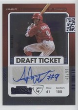 2021 Contenders Prospect 2 Blue Draft Ticket 42/99 Yhoswar Garcia Auto 1u6
