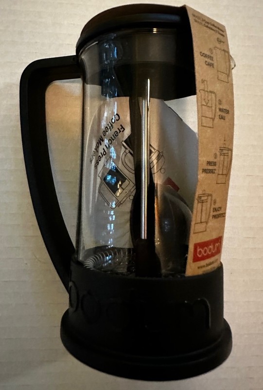 Bodum 10948-01BUS Brazil French Press Coffee and Tea Maker, 12 Ounce, Black