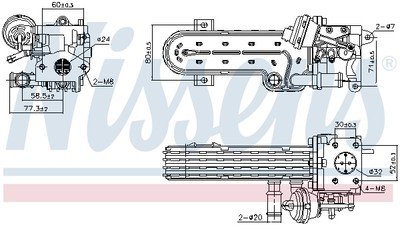 NISSENS 989413 Kühler, Abgasrückführung für AUDI,SEAT,SKODA,VW