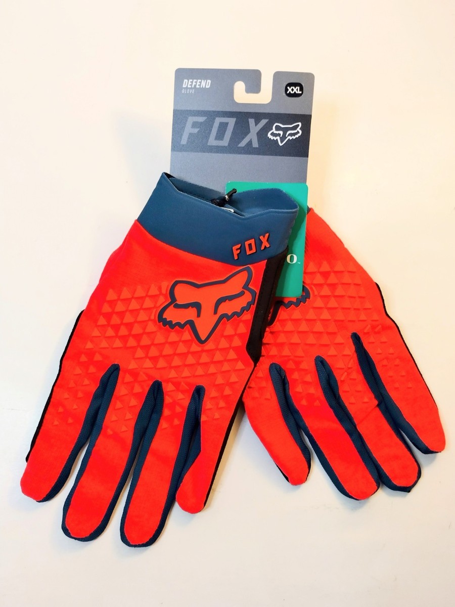Fox Racing Men's Defend Gloves Color: Orange Size: XXL | eBay