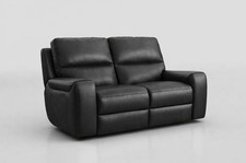 Lugo 2 Seater Recliner Sofa Anthracite Power Reclining Living Room