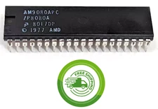 (1x) AMD AM9080APC / P8080A Microprocessor  - 40 Pin - Plastic DIP - NOS