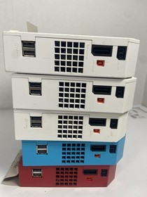 Wii Consoles Lot Of 5 - For Parts or Repair As Is RVL-001 RVL-101 READ