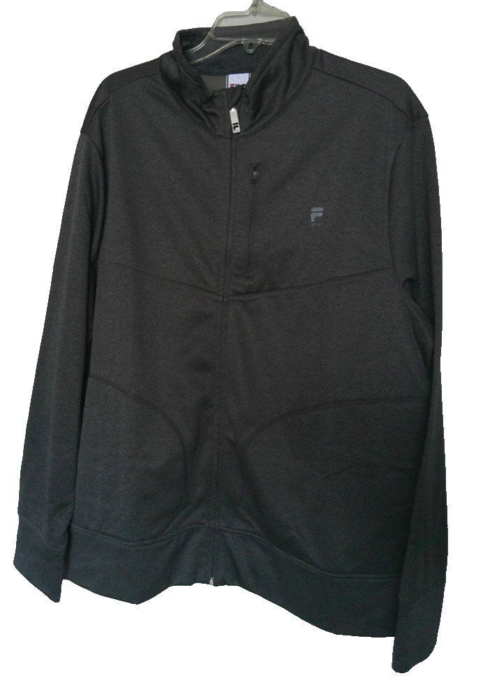 Giacca uomo FILA Sport riscaldamento full zip taglia large grigio