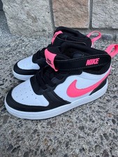 Nike Court Borough Mid 2 Toddler Shoes Black/Sunset Pulse