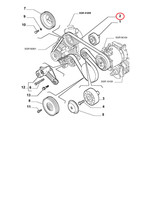 Keilrippenriemen Fiat Marea Alfa 156 Lancia Lybra OE 71734715 Original