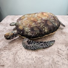 "Casa del árbol niños 31"" tortuga marina gigante suave almohada de peluche realista 2024"