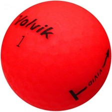 12 Volvik Vivid Matte Red Near Mint Used Golf Balls AAAA SALE