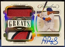 2021 Panini Flawless Greats Patch Auto /5 Albert Pujols #GDMA-AP1