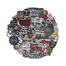 BulbaCraft Legendary Rock Band Stickers Heavy Metal Laptop Decals - Viny