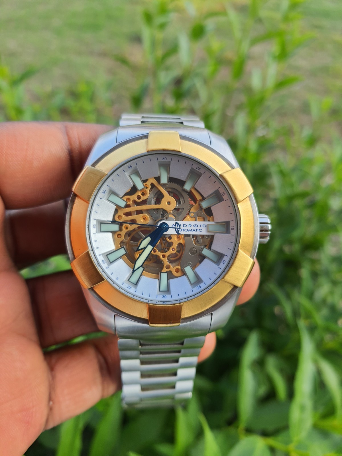 Android Naval 2G Skeleton Dial Automatic Seagull … - image 13