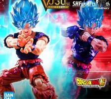 S.H. Figuarts Super Saiyan God Super Saiyan Son Goku Kaioken Unopened v Jump