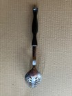 Vintage CUTCO Slotted Serving Spoon 1713 & Ladle 1715 w/Brown Swirl Handles, USA — photo 6