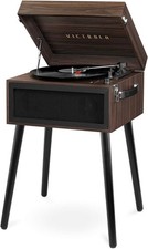 Liberty - 5-in-1 Bluetooth Record Player with Stand - Espresso Floorstanding