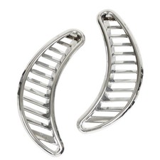 Quarter Vent Grilles Chrome For Beetle 71-79 Pair Dunebuggy Vw Quarter Vent Grilles Chrome For Beetle 71-79 Pair Dunebuggy Vw