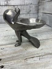 Vintage Art Deco Pigeon Dove Ash Tray Figure 1930's AS-IS 6" Tall Great Piece